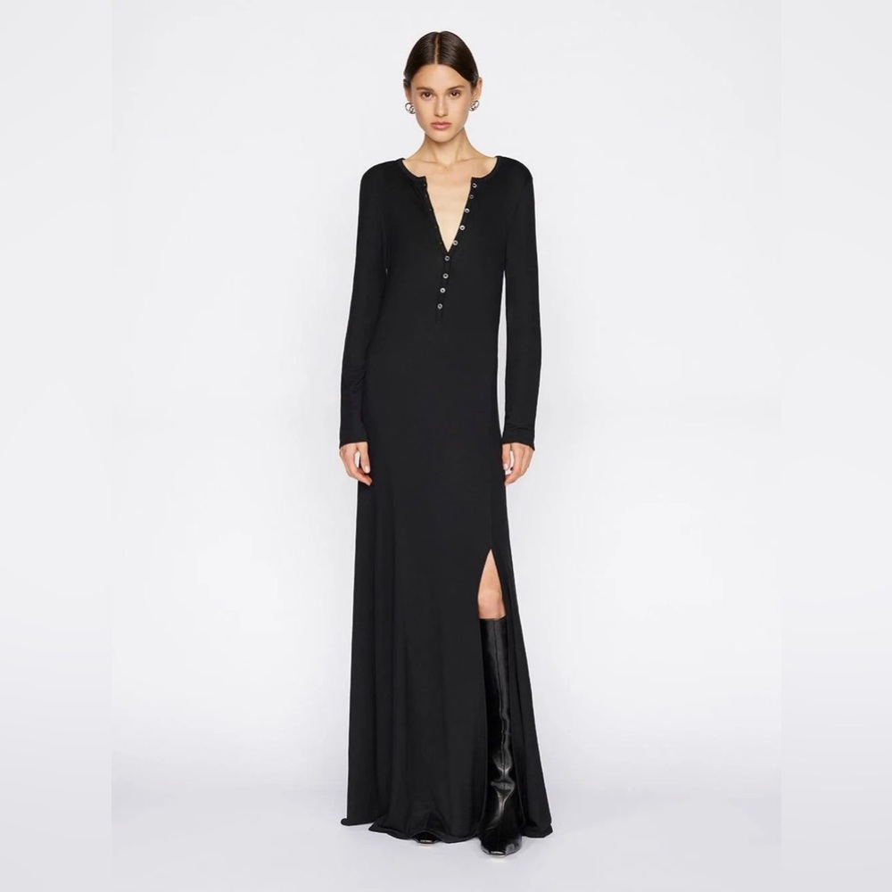 FRAME Henley Maxi Dress (S)